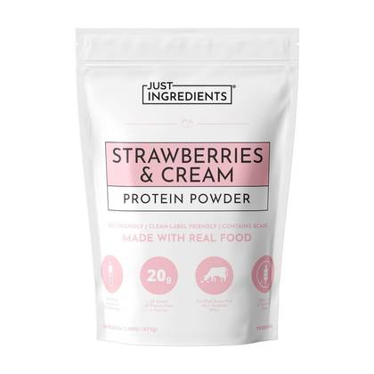 Just Ingredients Strawberries and Cream Protein Mix - 1.49lb - 15 servings