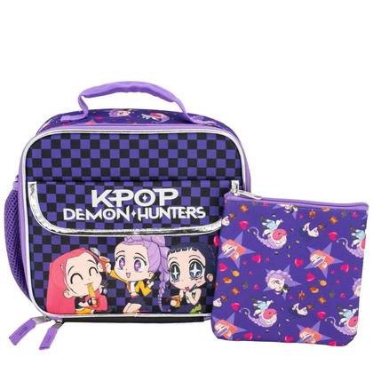 KPop Demon Hunters Lunch Box and Bag Set - Purple