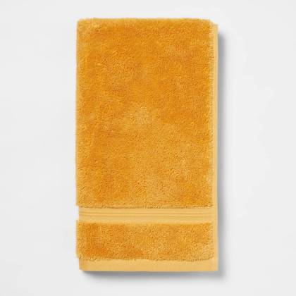Total Fresh Antimicrobial Hand Towel Gold - Threshold™: 100% Cotton, Low Lint, Machine Washable, 550-800 GSM