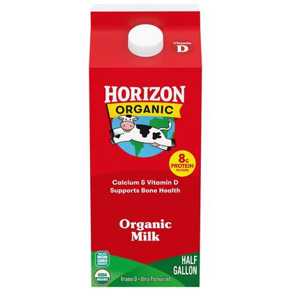 Horizon Organic High Vitamin D Milk - 0.5gal