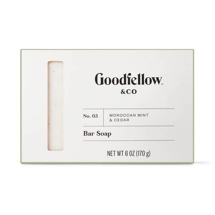 Bar Soap Moroccan Mint and Cedar - 6oz - Goodfellow & Co™: Basic Cleansing, Oily, Combination, Sensitive, Dry Skin