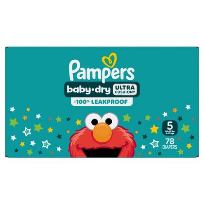 Pampers Baby Dry Diapers Super Pack - Size 5 - 78ct