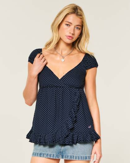 Easy Wrap Icon Babydoll Top