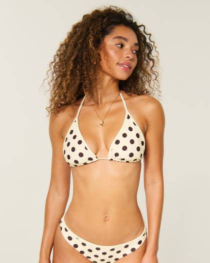 Reversible Pop Binding Triangle Bikini Top