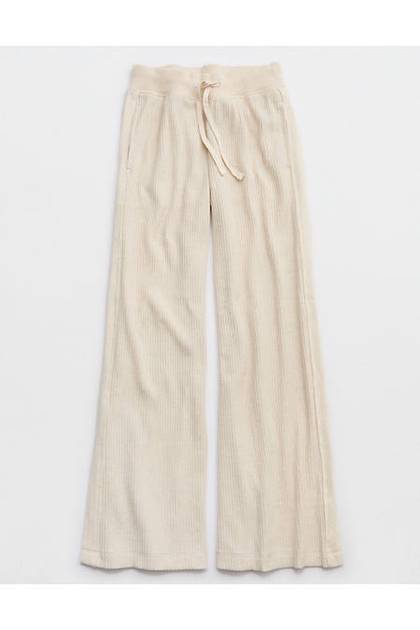 Aerie Essential Waffle Trouser Heather Frost