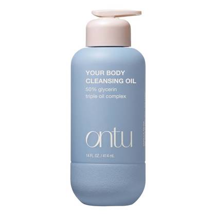 Ontu Hydrating Body Wash Cleansing Oil with Triple-Oil Complex - 14 fl oz: Vanilla Scent, Normal Skin, Pump Bottle