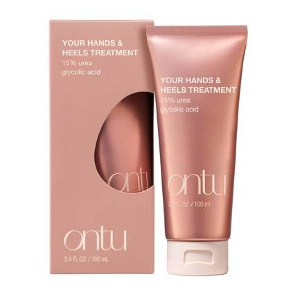Ontu Hands & Foot 15% Urea Moisturizing Treatment Cream with Glycolic Acid - 3.4 fl oz: Squeeze Bottle, Hand and Body Lotion, Normal Skin