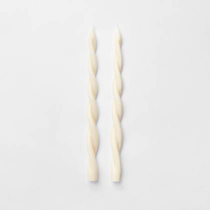 2pk Taper Cream Twist - Threshold™ Designed by Studio McGee