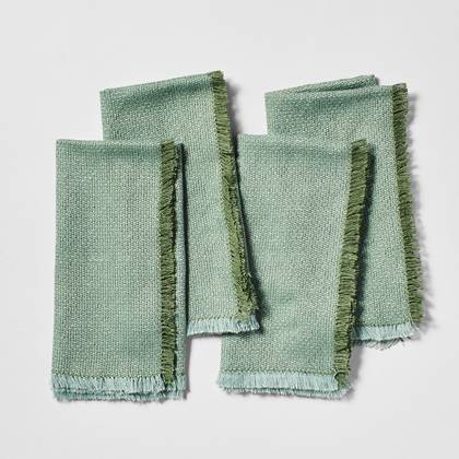 Sur La Table Two-Tone Napkins, Set of 4