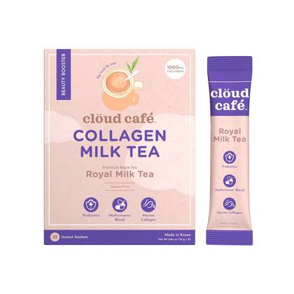 Cloud Cafe Royal Milk Tea with Marine Collagen Instant Black Tea - 8oz
