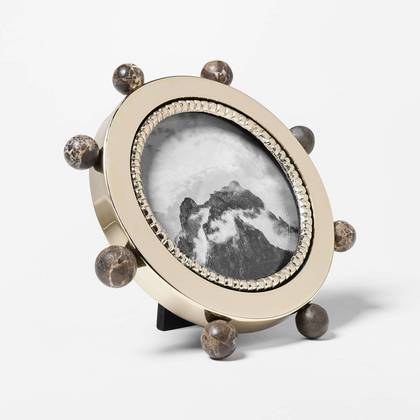 4"x4" Metal and Marble Frame - Threshold™ designed with Studio McGee