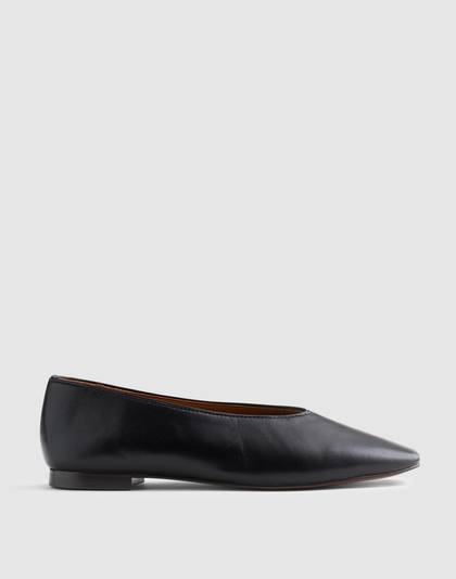 The Mylie Ballet Flat in Leather