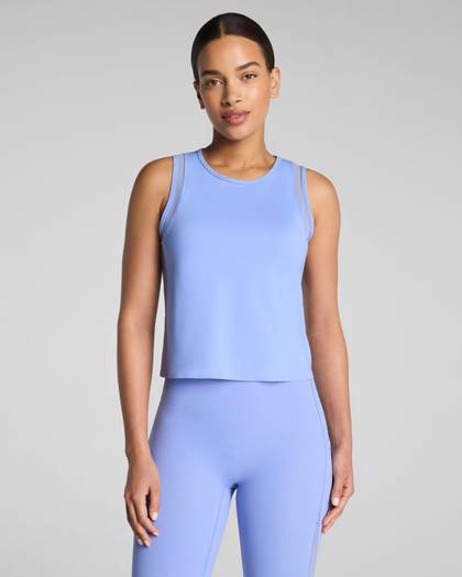 SPANX® BodyLine Sheerious Crewneck Tank | Hyacinth - Hyacinth
