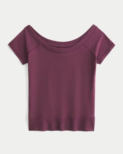 Banded Scoop T-Shirt