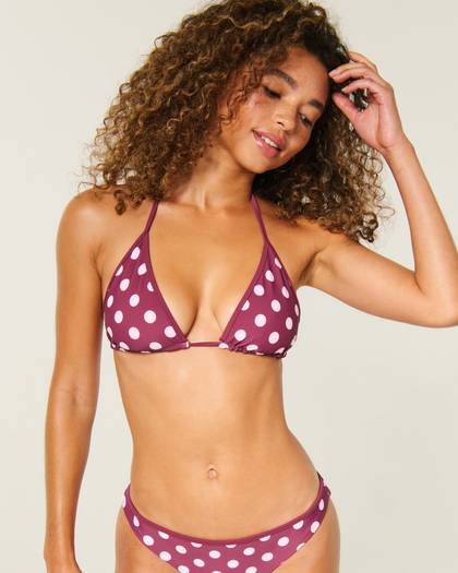 Reversible Pop Binding Triangle Bikini Top