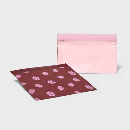 2pk Peva Reusable Snack Bags - Cat & Jack™ Strawberry