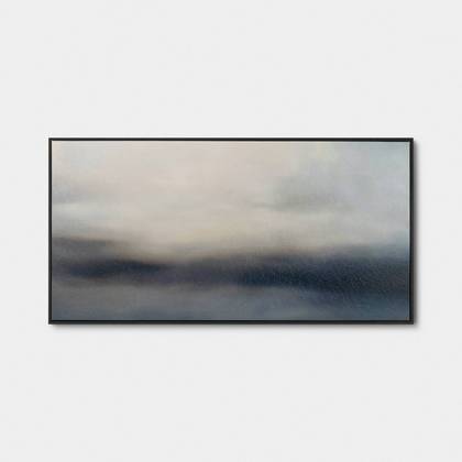 47"x24" Hazy Abstract Framed Wall Art - Threshold™
