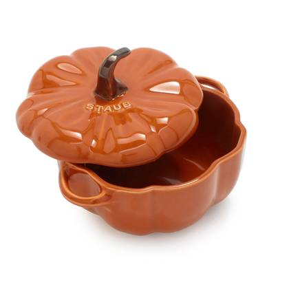 Staub Stoneware Mini Pumpkin Cocotte, .5 qt