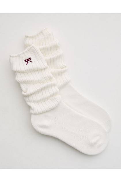 Aerie Marled Slouchy Socks Frosty Cream