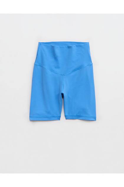 OFFLINE By Aerie Real Me XTRA High Waisted 5" Bike Short Rome Blue