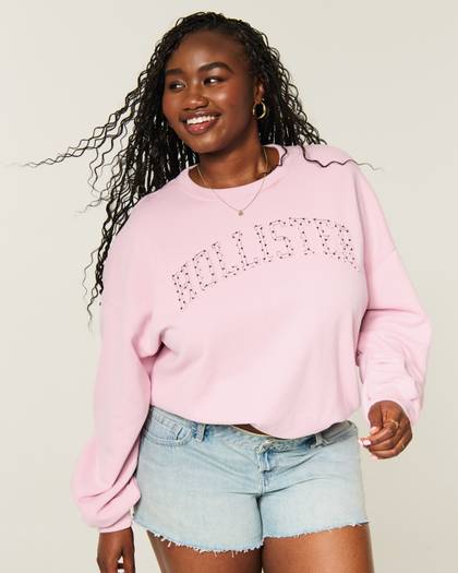 Hollister Feel Good Trapped Dot Logo Graphic Sweatshirt