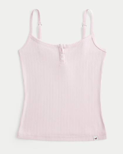 Cozy Pointelle Henley Tank