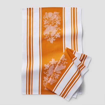 Sur la table Pumpkin Woven Towels, Set of 2