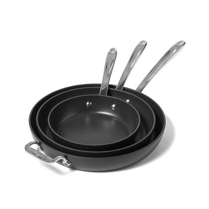 All-Clad HA1 Expert Nonstick 3-Piece Skillet Set, 8", 10" & 12"