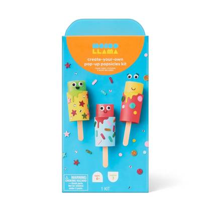 3ct Summer Craft Pop-Up Popsicles Activity Kit - Mondo Llama™