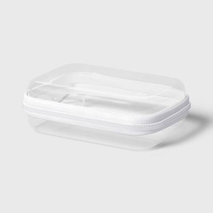 Mini Hard Sided Zipper Case Keychain Clear - up&up™