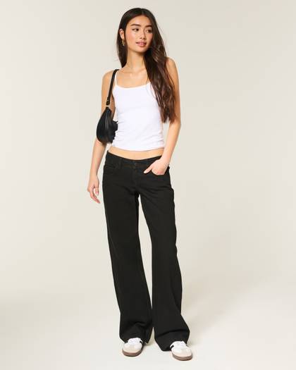 Ultra Low-Rise Baggy Jeans