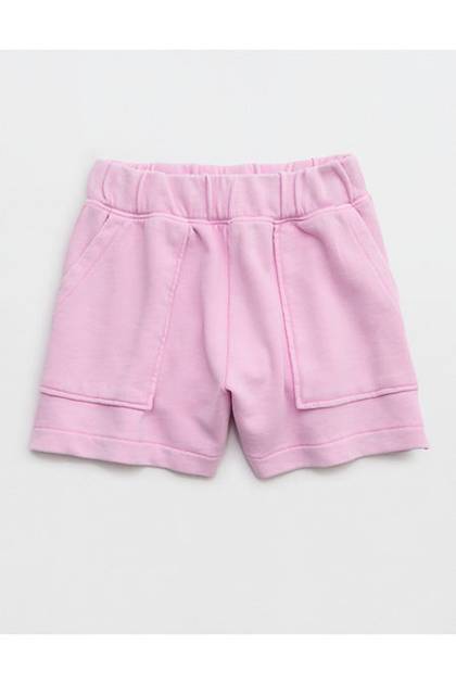 Aerie Go-To Fleece Short Violet Willow