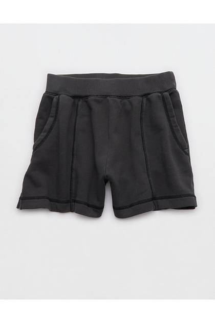 Aerie Go-To Stitch Short Smoked Gray