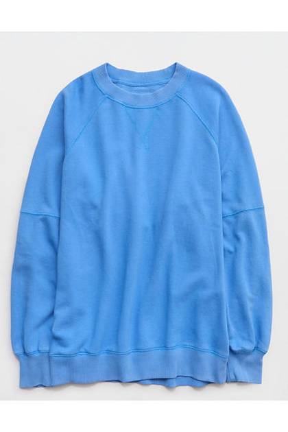 Aerie Go-To Boyfriend Sweatshirt Rome Blue