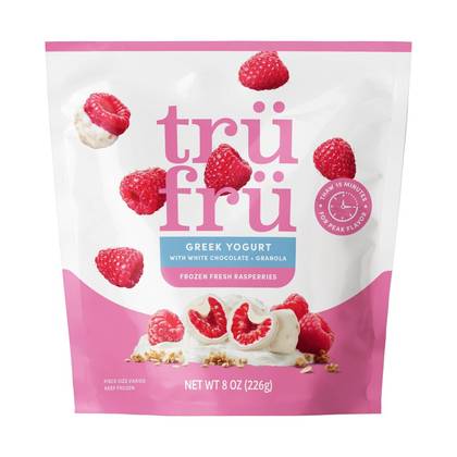 Tru Fru White Chocolate Raspberries Greek Yogurt with Granola - 8oz