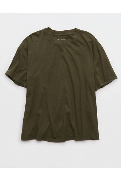 Aerie Relaxed T-Shirt Festive Olive