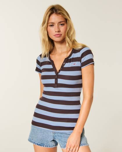 Short-Sleeve Icon Henley