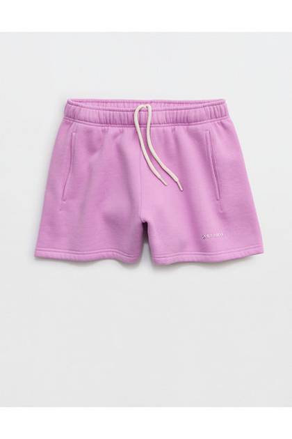 OFFLINE By Aerie 3" Cloud Fleece Short Planet Pink