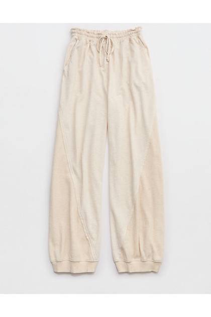 Aerie Unwind Waffle Jogger Heather Frost