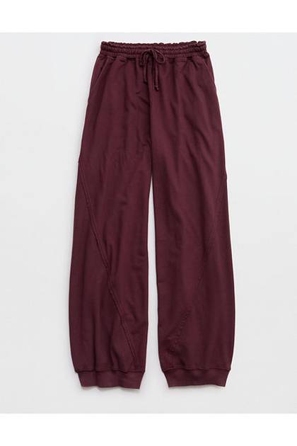 Aerie Unwind Waffle Jogger Royal Berry