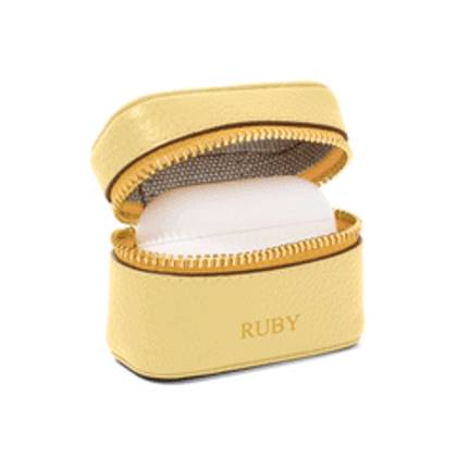 Leather Airpods Case (Butter Yellow)