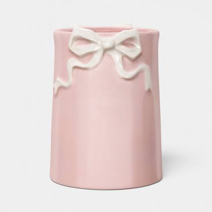 Bow Small Utensil Holder Pink - Room Essentials™