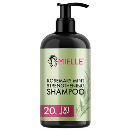 Mielle Organics Rosemary Mint Strengthening Shampoo - 20 fl oz: Paraben-Free, Sulfate-Free, For All Hair Types, Daily Use