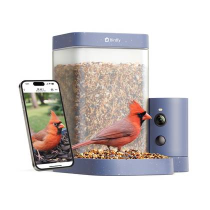 Birdfy Smart Bird Feeder Rookie - 1080P HD, 60FPS High-Frame Video for Slow-Motion Clips, 7-Day Free AI Trial, Night Vision, Free Cloud Storage