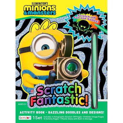 Bendon Licensed Scratch Art Minions 3