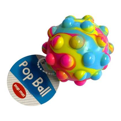 Big Time Toys Pop It Ball Blue/Pink/Yellow