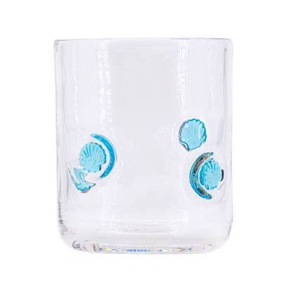 Madison Home 16 fl oz Icon Glass Tumbler Blue Shell