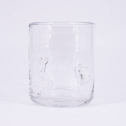 Madison Home 16 fl oz Icon Glass Tumbler White Bows