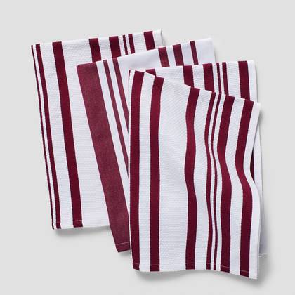 Sur La Table Striped Kitchen Towels, Set of 3