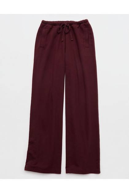 Aerie Jet Setter Trouser Royal Berry